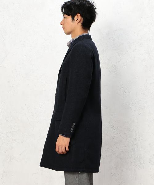 green label relaxing（グリーンレーベルリラクシング）の「WO/SER PADING チェスターコート◆（チェスターコート・メンズ・ネイビー・SMALL/LARGE/MEDIUM）」の4枚目の写真