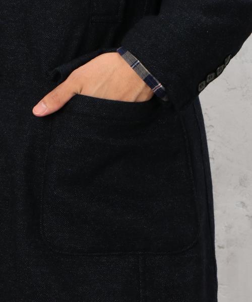 green label relaxing（グリーンレーベルリラクシング）の「WO/SER PADING チェスターコート◆（チェスターコート・メンズ・ネイビー・SMALL/LARGE/MEDIUM）」の8枚目の写真