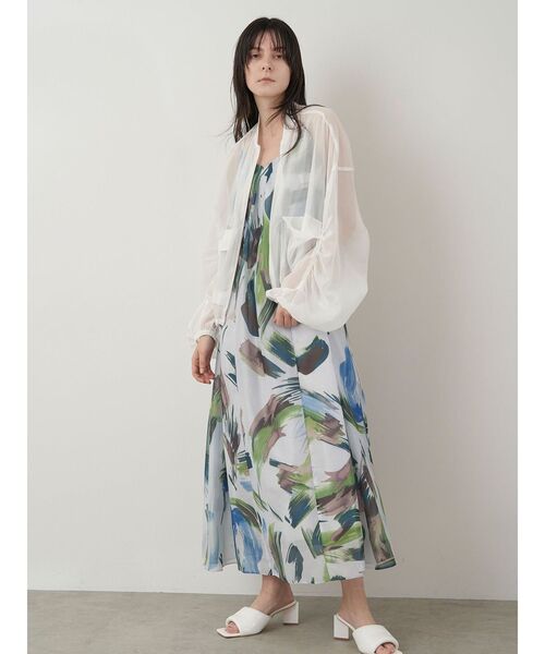 ELENDEEK(エレンディーク)の「オーバーサイズシアーブルゾン(ブルゾン・レディース・オフホワイト/ブラック/ベージュ・FREE)」の9枚目の写真