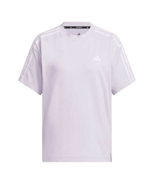 adidas(アディダス)の「アディダス adidas エッセンシャルズ プラス スリーストライプス 半袖Tシャツ(Tシャツ/カットソー・レディース・ペールイエロー/ライラック/ライトベージュ・M/L/XL/S)」の13枚目の写真
