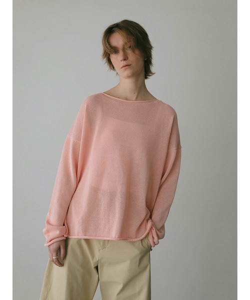 ニット セーター ペーパー混ニットプルオーバー レディース HER. ニット セーター ペーパー混ニットプルオーバー レディース