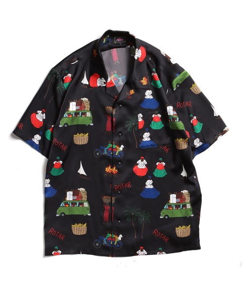 ROTAR(ローター)の「Latin America Textile Aloha Shirt(シャツ/ブラウス・メンズ・ブラック/ライトブルー/マスタード・MEDIUM/LARGE/X-LARGE)」の6枚目の写真