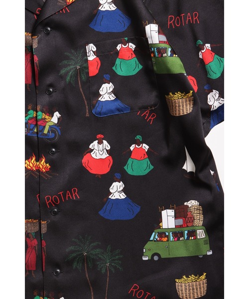ROTAR(ローター)の「Latin America Textile Aloha Shirt(シャツ/ブラウス・メンズ・ブラック/ライトブルー/マスタード・MEDIUM/LARGE/X-LARGE)」の12枚目の写真