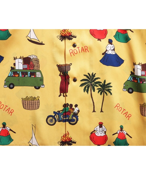 ROTAR(ローター)の「Latin America Textile Aloha Shirt(シャツ/ブラウス・メンズ・ブラック/ライトブルー/マスタード・MEDIUM/LARGE/X-LARGE)」の13枚目の写真