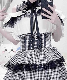MARS amoeba mrs ブラウス・ボトムス　5点まとめセット　白　黒 DRESOPHY】バランサーキュラーイレギュラーヘムブラウス