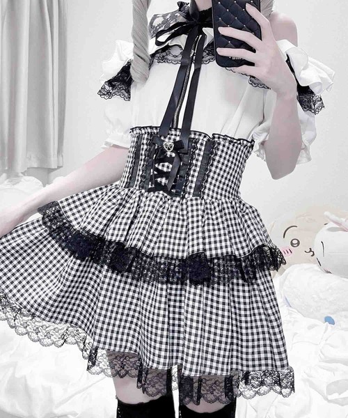 MA*RS（アメーバーマーズ）の「肩開きフリルスライダーブラウス（シャツ/ブラウス・レディース・ブラック/ピンク/ホワイト/ピンク系その他/ホワイト×ブラック/ブラック×ブラック・FREE）」の21枚目の写真