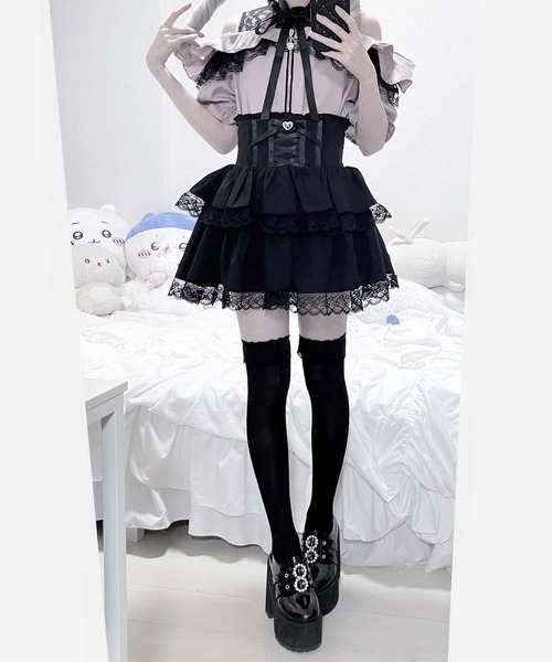 ソライド　(CARORE) 肩開きフリルスライダーブラウス（シャツ/ブラウス）｜MA*RS