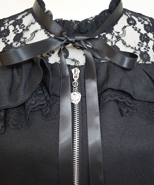 MA*RS（アメーバーマーズ）の「肩開きフリルスライダーブラウス（シャツ/ブラウス・レディース・ブラック/ピンク/ホワイト/ピンク系その他/ホワイト×ブラック/ブラック×ブラック・FREE）」の9枚目の写真