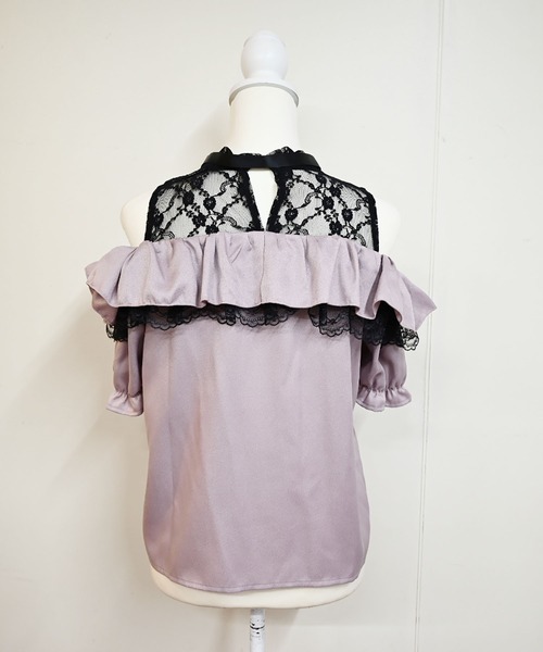 MA*RS（アメーバーマーズ）の「肩開きフリルスライダーブラウス（シャツ/ブラウス・レディース・ブラック/ピンク/ホワイト/ピンク系その他/ホワイト×ブラック/ブラック×ブラック・FREE）」の16枚目の写真