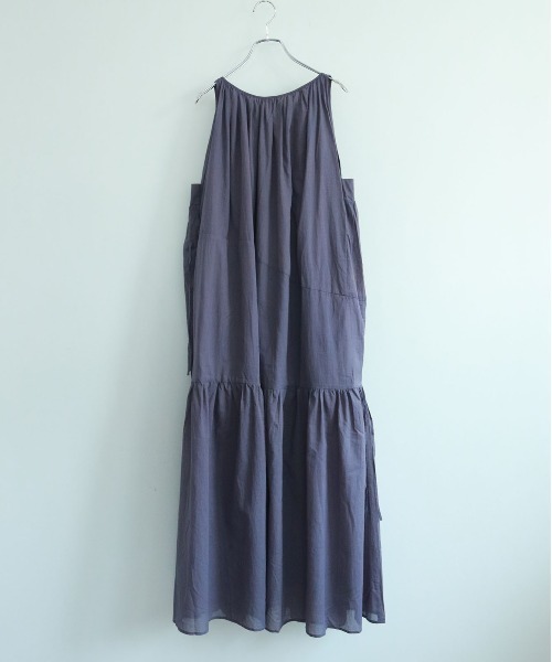 organic cotton asymmetry tiered dress（ワンピース）｜WALANCE