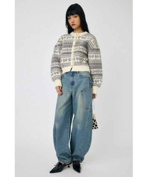 MOUSSY NARROWED HEM COCOON STRAIGHT 0サイズ NARROWED HEM COCOON STRAIGHT（デニムパンツ）｜MOUSSY（マウジー）の