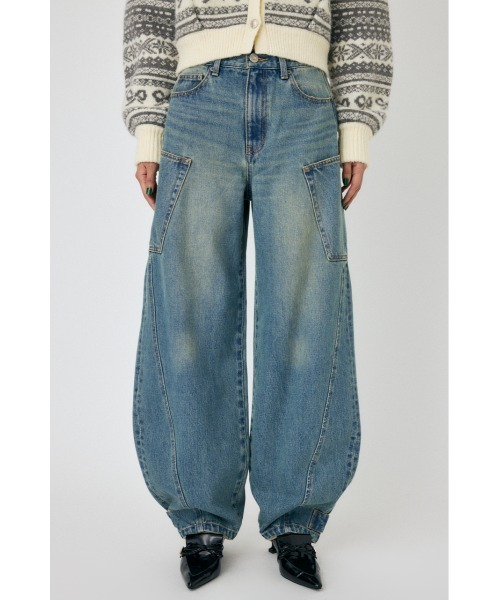 NARROWED HEM コクーンストレート NARROWED HEM COCOON STRAIGHT（デニムパンツ）｜MOUSSY（マウジー）の