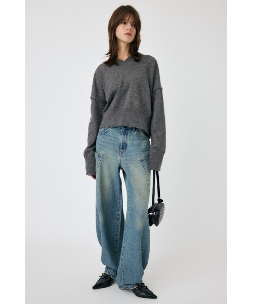 マウジー　24　　週末値下げ！ MOUSSY | CROSS WAIST WIDE STRAIGHT (ワイド ) |SHEL'TTER WEBSTORE