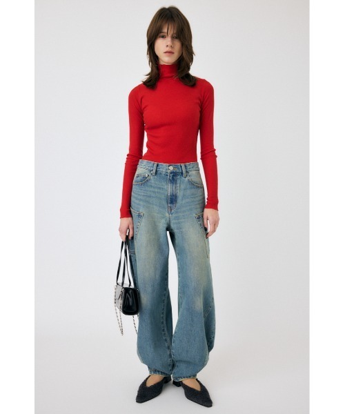 パンツ moussy NARROWED HEM COCOON STRAIGHT NARROWED HEM COCOON STRAIGHT（デニムパンツ）｜MOUSSY