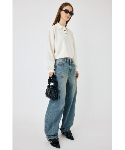 セール】NARROWED HEM COCOON STRAIGHT（デニムパンツ）｜MOUSSY