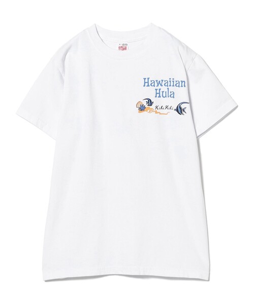 SUN SURF(サンサーフ)の「SUN SURF / HAWAIIAN HULA Tシャツ(Tシャツ/カットソー・レディース・ホワイト/イエロー・SMALL)」の3枚目の写真