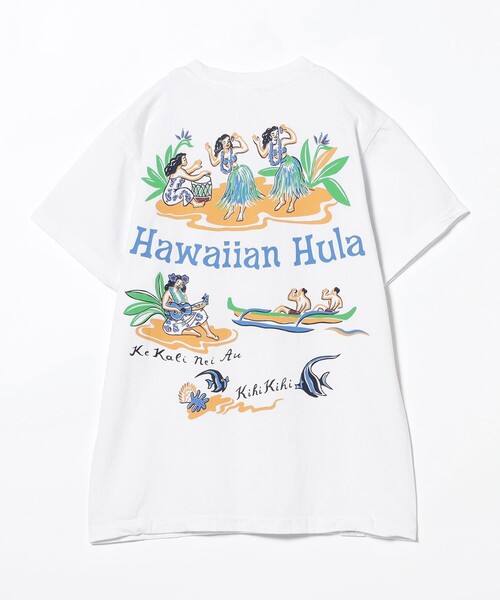 SUN SURF(サンサーフ)の「SUN SURF / HAWAIIAN HULA Tシャツ(Tシャツ/カットソー・レディース・ホワイト/イエロー・SMALL)」の4枚目の写真