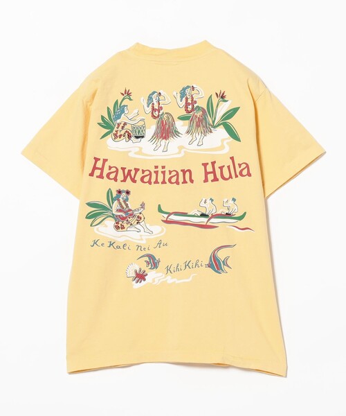 SUN SURF(サンサーフ)の「SUN SURF / HAWAIIAN HULA Tシャツ(Tシャツ/カットソー・レディース・ホワイト/イエロー・SMALL)」の9枚目の写真