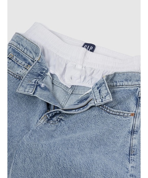 GAP(ギャップ)の「ミッドライズ ウルトラソフト ボクサーバギーデニム(デニムパンツ・レディース・ライトインディゴブルー・27/29W/28W/30W/24/26/25/23)」の7枚目の写真