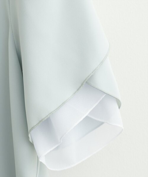 natural couture(ナチュラルクチュール)の「チューリップスリーブスカラップネックブラウス(シャツ/ブラウス・レディース・アイボリー/ピンクベージュ/サックスブルー/ミント/ネイビー・FREE)」の15枚目の写真