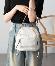 【MAGASIN DE MODE Onjna】コード編み巾着ショルダーバッグ SNBD ※