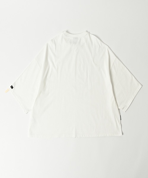 ADAM PATEK(アダムパテック)の「【ADAMPATEK/アダムパテック】widebox short sleeve T/ワイドボックス無地T(Tシャツ/カットソー・メンズ・ブラック/ホワイト・1/2)」の3枚目の写真
