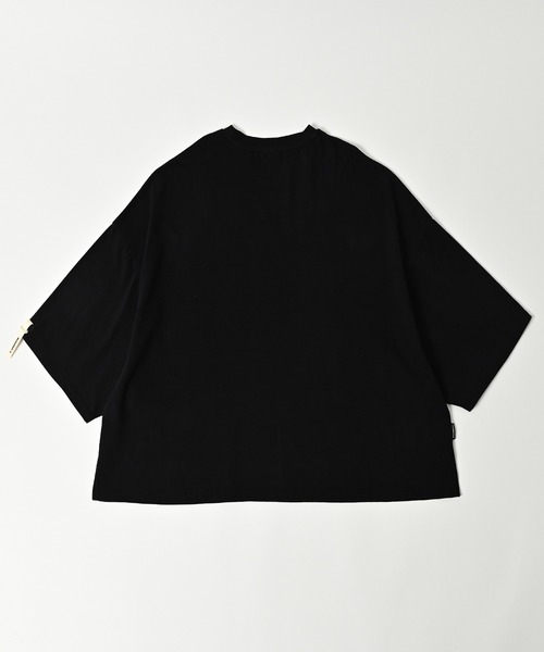 ADAM PATEK(アダムパテック)の「【ADAMPATEK/アダムパテック】widebox short sleeve T/ワイドボックス無地T(Tシャツ/カットソー・メンズ・ブラック/ホワイト・1/2)」の4枚目の写真
