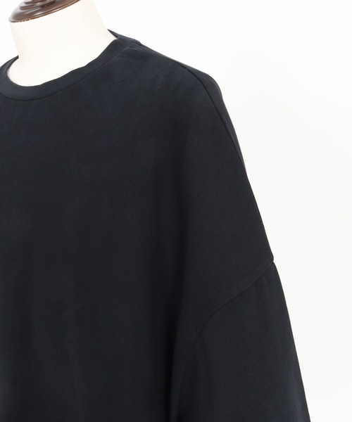 ADAM PATEK(アダムパテック)の「【ADAMPATEK/アダムパテック】widebox short sleeve T/ワイドボックス無地T(Tシャツ/カットソー・メンズ・ブラック/ホワイト・1/2)」の6枚目の写真