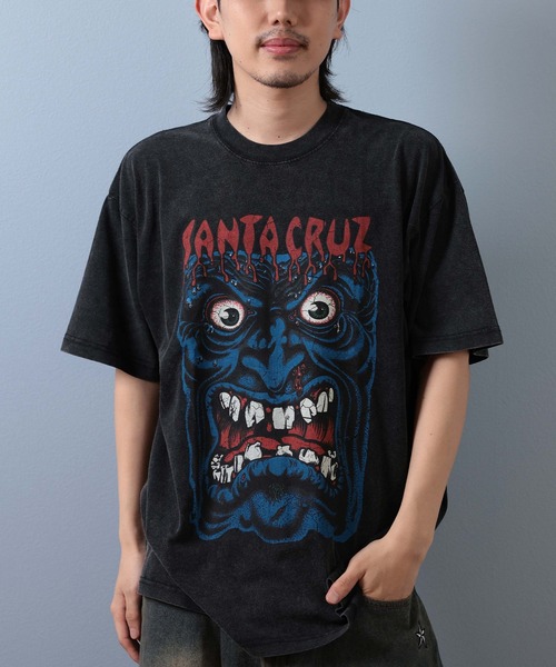 SANTA CRUZ（サンタクルーズ）の「【ムラサキスポーツ限定】SANTACRUZ/サンタクルーズ 半袖Tシャツ フロントプリント 502253411（Tシャツ/カットソー・メンズ・ブラック系その他6/ブラック系その他4/ブラック系その他5/ブラック系その他/ブラック系その他3/ブラック系その他2・M/L/XL）」の3枚目の写真
