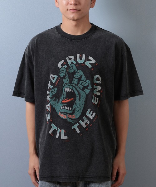 SANTA CRUZ（サンタクルーズ）の「【ムラサキスポーツ限定】SANTACRUZ/サンタクルーズ 半袖Tシャツ フロントプリント 502253411（Tシャツ/カットソー・メンズ・ブラック系その他6/ブラック系その他4/ブラック系その他5/ブラック系その他/ブラック系その他3/ブラック系その他2・M/L/XL）」の4枚目の写真