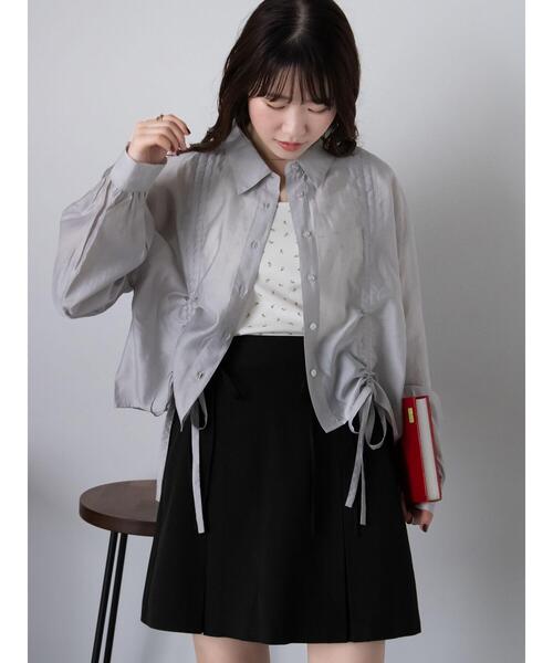 ehka sopo(エヘカソポ)の「ドロストシャツ(シャツ/ブラウス・レディース・グレー/サックスブルー/キナリ/ピンク・F)」の16枚目の写真