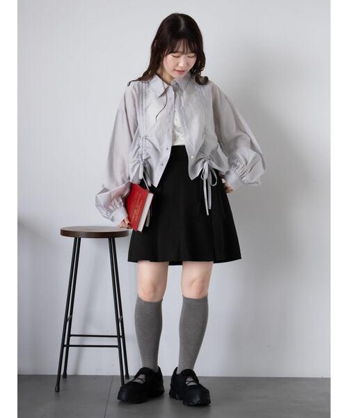 ehka sopo(エヘカソポ)の「ドロストシャツ(シャツ/ブラウス・レディース・グレー/サックスブルー/キナリ/ピンク・F)」の20枚目の写真