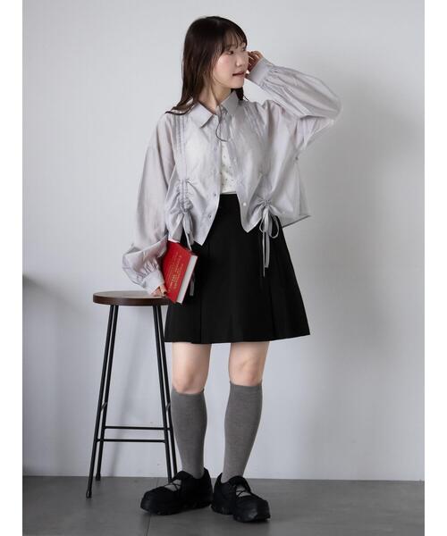 ehka sopo(エヘカソポ)の「ドロストシャツ(シャツ/ブラウス・レディース・グレー/サックスブルー/キナリ/ピンク・F)」の21枚目の写真