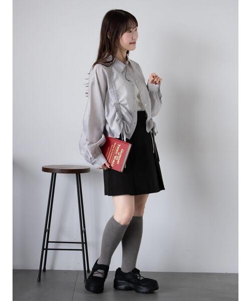 ehka sopo(エヘカソポ)の「ドロストシャツ(シャツ/ブラウス・レディース・グレー/サックスブルー/キナリ/ピンク・F)」の22枚目の写真