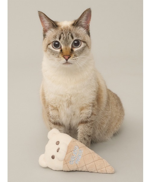 ジェラートピケ ガウン ソックス ねこ CAT＆DOG ｜ルームウェア・パジャマ通販のgelatopique