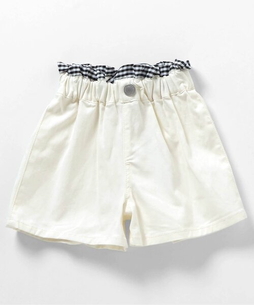 apres les cours（アプレレクール）の「【WEB限定/ジュニア対応】バックリボンフリルショートパンツ（その他パンツ・キッズ・インディゴブルー/アイボリー・80/90/100/110/120/130/140）」の5枚目の写真