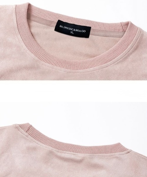 FreeZone(フリーゾーン)の「スエード調兎プリントTシャツ(Tシャツ/カットソー・メンズ・ピンク/ブラック/ベージュ・F)」の7枚目の写真