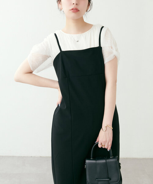 natural couture（ナチュラルクチュール）の「osonoチュールレースチュニック（シャツ/ブラウス・レディース・モカ/ブラック/ブラウン/グレー/オフホワイト・FREE）」の12枚目の写真