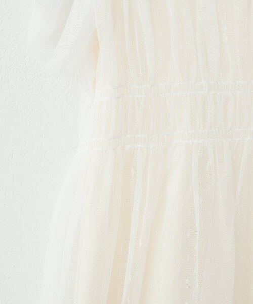 natural couture（ナチュラルクチュール）の「osonoチュールレースチュニック（シャツ/ブラウス・レディース・モカ/ブラック/ブラウン/グレー/オフホワイト・FREE）」の14枚目の写真