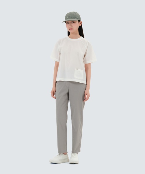 Snow Peak(スノーピーク)の「Root Women's Pocket Short Sleeve T(Tシャツ/カットソー・レディース・ブラック/ベージュ/ネイビー/オフホワイト・S/M/L)」の7枚目の写真
