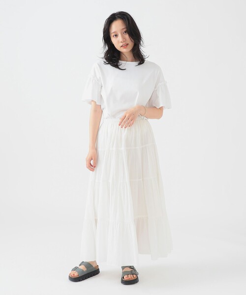 B:MING by BEAMS(ビーミングバイビームス)の「インド ティアード スカート(S~M)(スカート・レディース・オフホワイト/ピンク/ブラック系その他・SMALL/MEDIUM)」の20枚目の写真