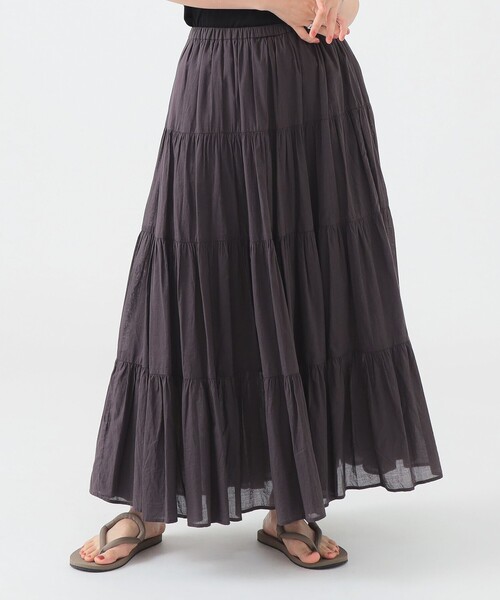 B:MING by BEAMS(ビーミングバイビームス)の「インド ティアード スカート(S~M)(スカート・レディース・オフホワイト/ピンク/ブラック系その他・SMALL/MEDIUM)」の5枚目の写真