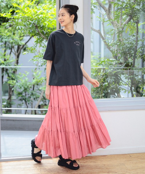 セール】【NAVYS掲載】インド ティアード スカート（S～M