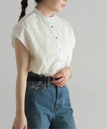 シフォン刺繍レイヤード ドレスシャツ