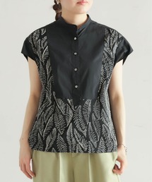 NOMBRE IMPAIR | シフォン刺繍レイヤード　ドレスシャツ(シャツ/ブラウス)