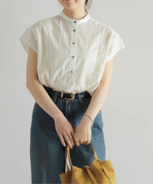 シフォン様　オーダー 予約】シフォン刺繍レイヤード ドレスシャツ | NOMBRE IMPAIR
