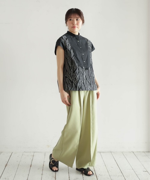 シフォン様　オーダー 予約】シフォン刺繍レイヤード ドレスシャツ | NOMBRE IMPAIR