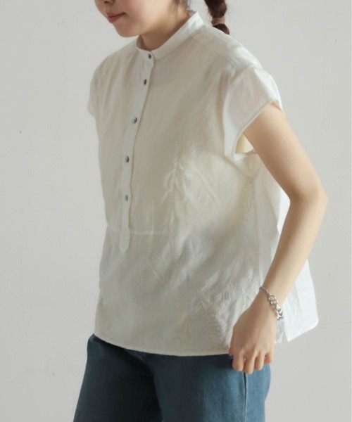 シフォン刺繍レイヤード ドレスシャツ | NOMBRE IMPAIR