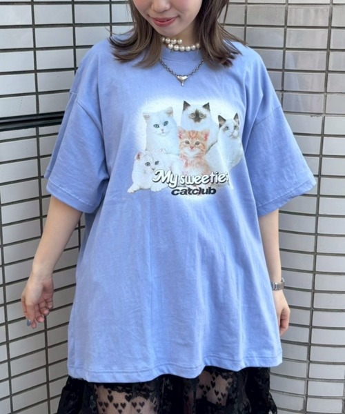 Candy Stripper(キャンディストリッパー)の「MY SWEETIES BIG Tシャツ(Tシャツ/カットソー・レディース・ブラック/オフホワイト/ピンク/ブルー・FREE)」の3枚目の写真