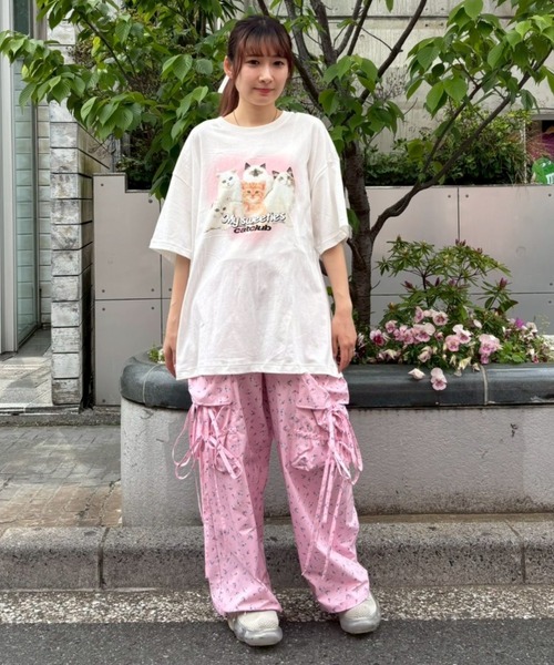 Candy Stripper(キャンディストリッパー)の「MY SWEETIES BIG Tシャツ(Tシャツ/カットソー・レディース・ブラック/オフホワイト/ピンク/ブルー・FREE)」の11枚目の写真